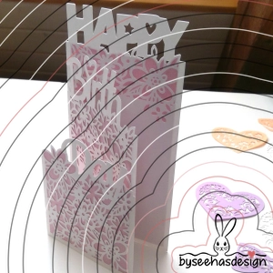 Karte Happy Birthday Plotterdatei SVG DXF